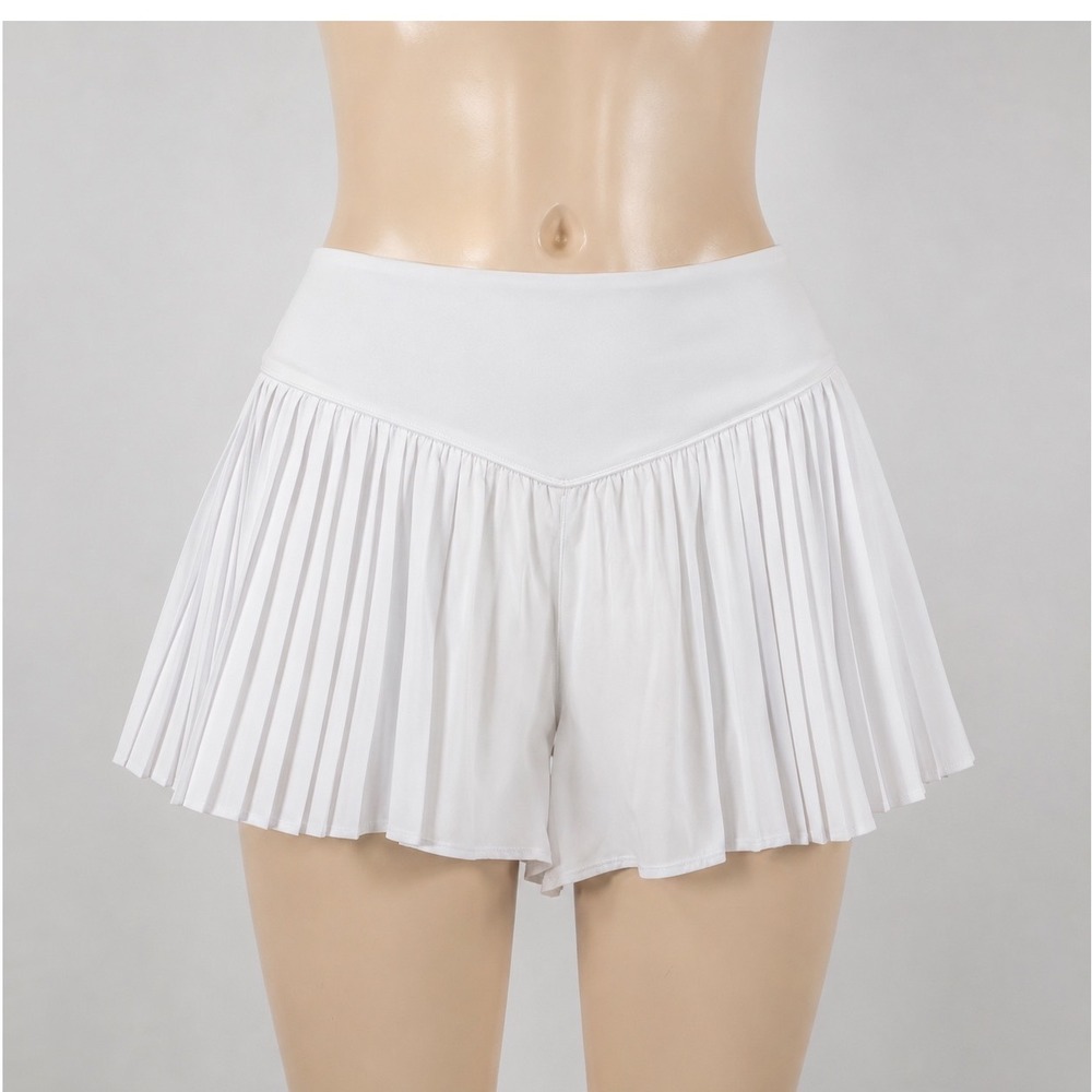 OFFLINE by Aerie Real Me Pleated Shorts Large Flowy NWT Golfcore Athleisure